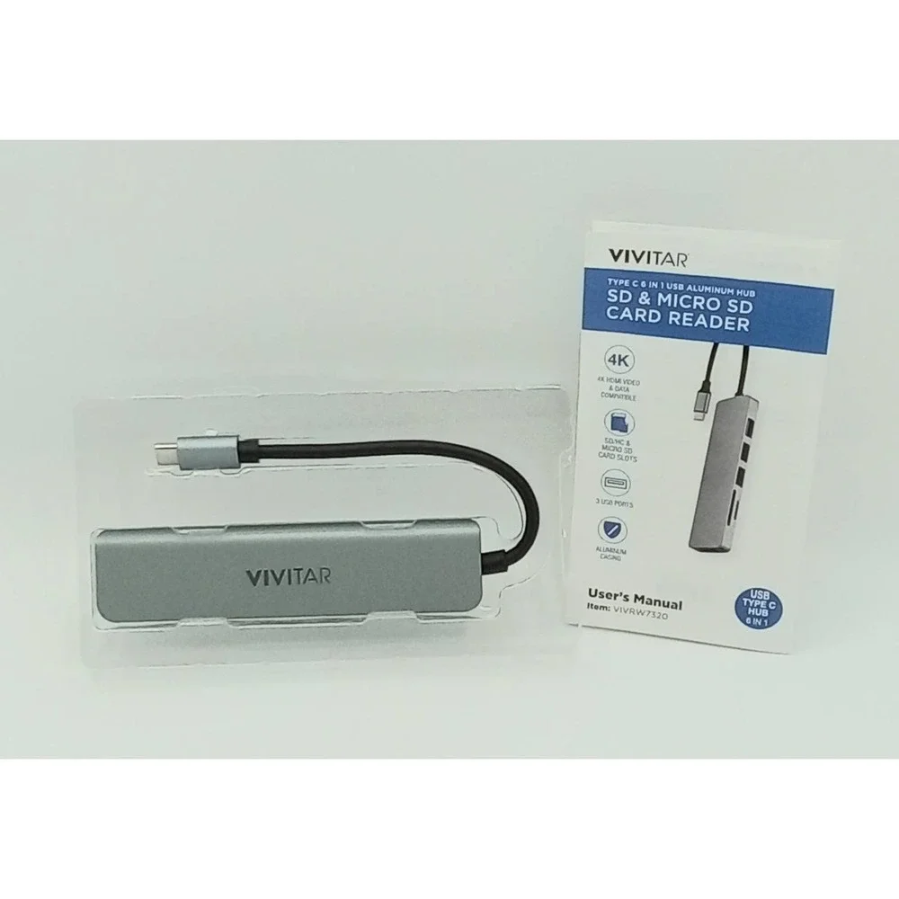 Vivitar 6-in-1 SD and Micro SD Card Reader